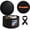 Black, variant on Heaband Holder Organizer, Large Round Tiara Tote Storage Box, Headband Ears Display Storage Box with Shoulder Straps for Hairband, Tiara and Hair Accessories Storage Travel Picnic Park (Black)