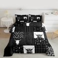 thumbnail image 2 of Homewish Rustic Camouflage Print Bedding Comforter Set,Cheetah Pattern Twin Comforter Sets,Patchwork Plaid Grid Bedding Set For Kids,Ultra Soft Home Decor,2 Pieces, 2 of 8