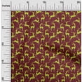 thumbnail image 2 of oneOone Cotton Poplin Twill Maroon Fabric Christmas Reindeer Lumberjack Sewing Fabric By The Yard Printed Diy Clothing Sewing Supplies 56 Inch Wide, 2 of 6