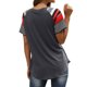 thumbnail image 4 of Qarigey Top con dobladillo en la parte delantera a rayas para mujer Prendas para la parte del cuerpo Gris L Qarigey AP001701-13, 4 of 6
