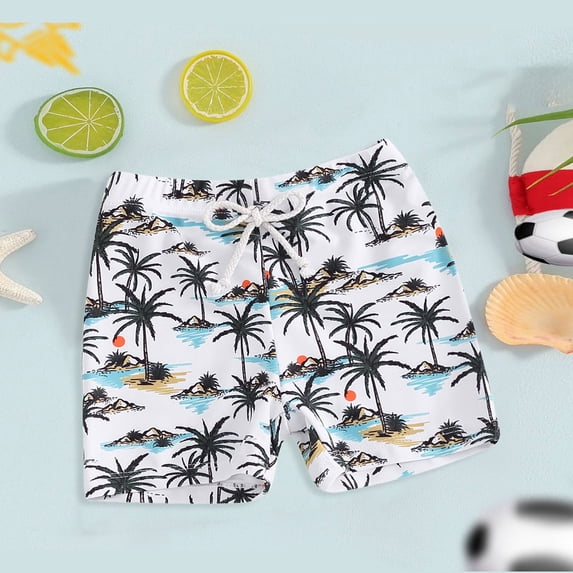 Boys Swim Trunks with Compression Liner Quick Drying Swimsuit Shorts 6-12 Years Swimwear Wide Leg Swim Short Pants Bathing Suit Bottom Black