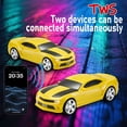 thumbnail image 3 of WS-592 Supercar Design Bluetooth Replica Speaker – Portable Car Model Wireless Speaker with TWS Stereo, FM Radio, LED Party Lights, USB/TF Playback, Hands-Free Calling, Microphone(Yellow), 3 of 8