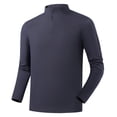 thumbnail image 4 of Ceisia Men's Slim Stand-Collar Half-Zip Sport Long-Sleeve Top Multi-Solid Gift, 4 of 5