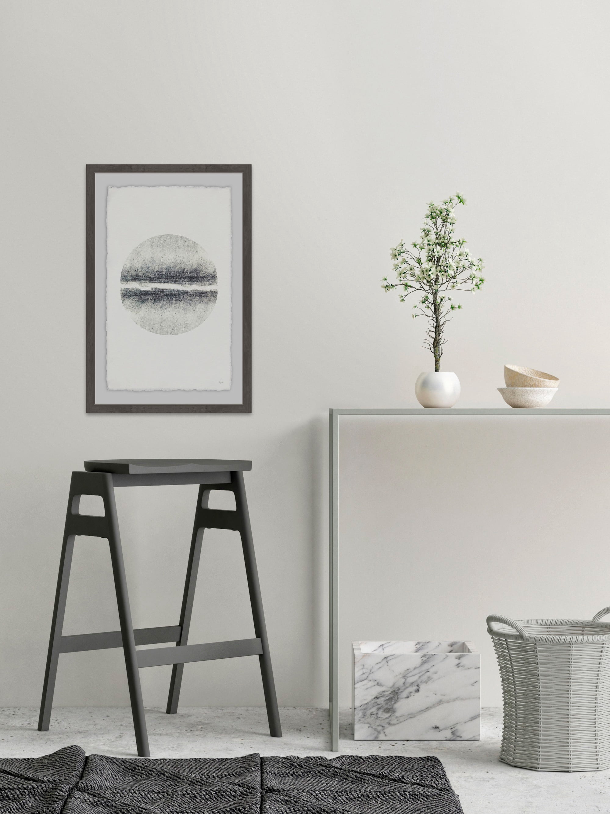 The Dusk Framed Painting Art Print, 20.00" x 1.50"