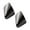 Black, variant on Esquirla 2 Pieces Metal Shoes Pointed Protector Women Solid Color Accessories Decoration Black