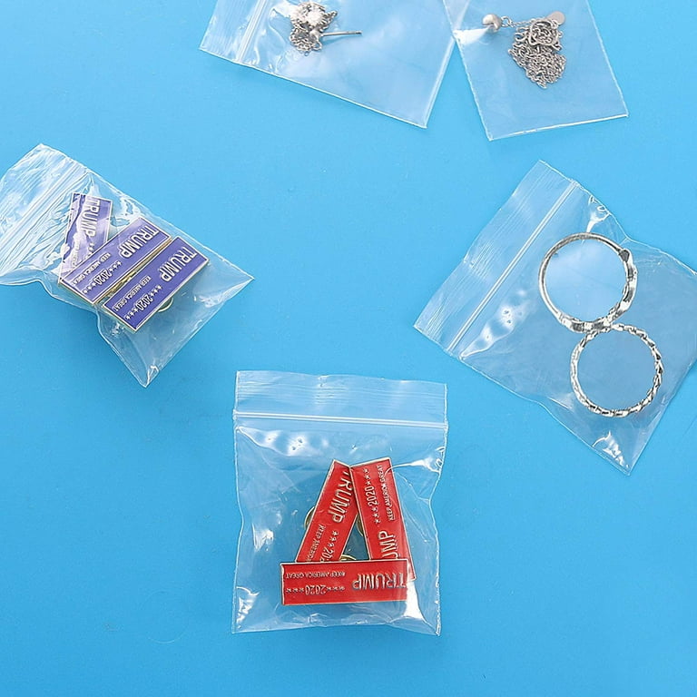 50pc 6x4cm Zipper Closure bags clear poly bag reclosable plastic small  baggies - AliExpress
