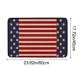 thumbnail image 3 of RBCKVXZ 4th of July Doormat 18x24 inch Patriotic Welcome Non Slip Mats - Absorbent Quick Dry Washable, 3 of 6