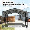 thumbnail image 2 of Metal Shed Carport, 12' x 20', 8' Open Sidewalls, TMG-MSC1220, 2 of 5