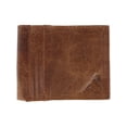thumbnail image 1 of CTM®  RFID USA Embossed Leather Bifold Wallet (Men's), 1 of 5