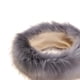 thumbnail image 2 of Diadema de piel sintética para mujer-orejeras peludas de invierno-orejeras esponjosas de tiempo frío que cubren las rusas - Gris Salvador Dali Diademas calentadoras de orejas de piel, 2 of 6