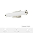 thumbnail image 7 of Hunter - Holly Grove 2-light Brushed Nickel, Medium Size Vanity Light, Dimmable, Formal Style, for Bedrooms, Dining, Living Rooms - 19942, 7 of 7