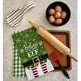 thumbnail image 5 of fillURbasket Christmas Elf Holiday Kitchen Towels, 8-Count, 100% Cotton, Plaid, 5 of 10