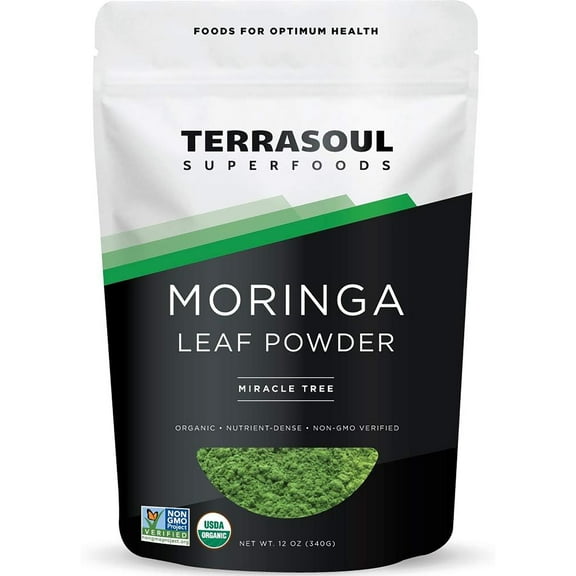 Terrasoul Superfoods Organic Moringa Powder, 11 Oz - Detox - Antioxidants - Immunity