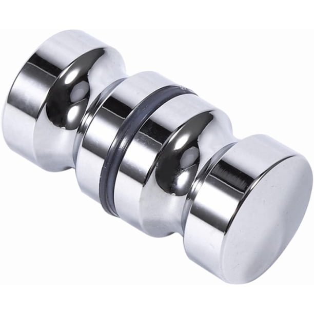 manija de puerta de baño de aluminio de 30 mm, manija redonda de puerta de ducha de vidrio cromado para baño, cocina, hotel