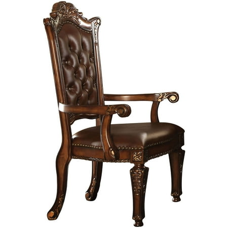 Cherry Game Chair - Acme Vendome Executive Arm Chair, PU and Cherry
