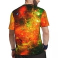 thumbnail image 4 of Colorful Starry Nebula T-Shirt Galay Hip Hop Running T-Shirts Short Sleeve Quick-drying To, 4 of 5