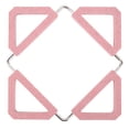 thumbnail image 2 of BuyWeek Set de Table, napperon Anti-poussière Pliable Durable de Haute qualité résistant à la Chaleur et résistant à la Chaleur pour Table à Manger(Rose), 2 of 8
