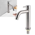 thumbnail image 3 of Robinet d'Évier, Robinet en Acier Inoxydable Résistant aux Hautes Températures pour Cuisines, Robinet Simple Froid Sans Tube, Robinet Simple Froid Plat Sans Tube, 3 of 7