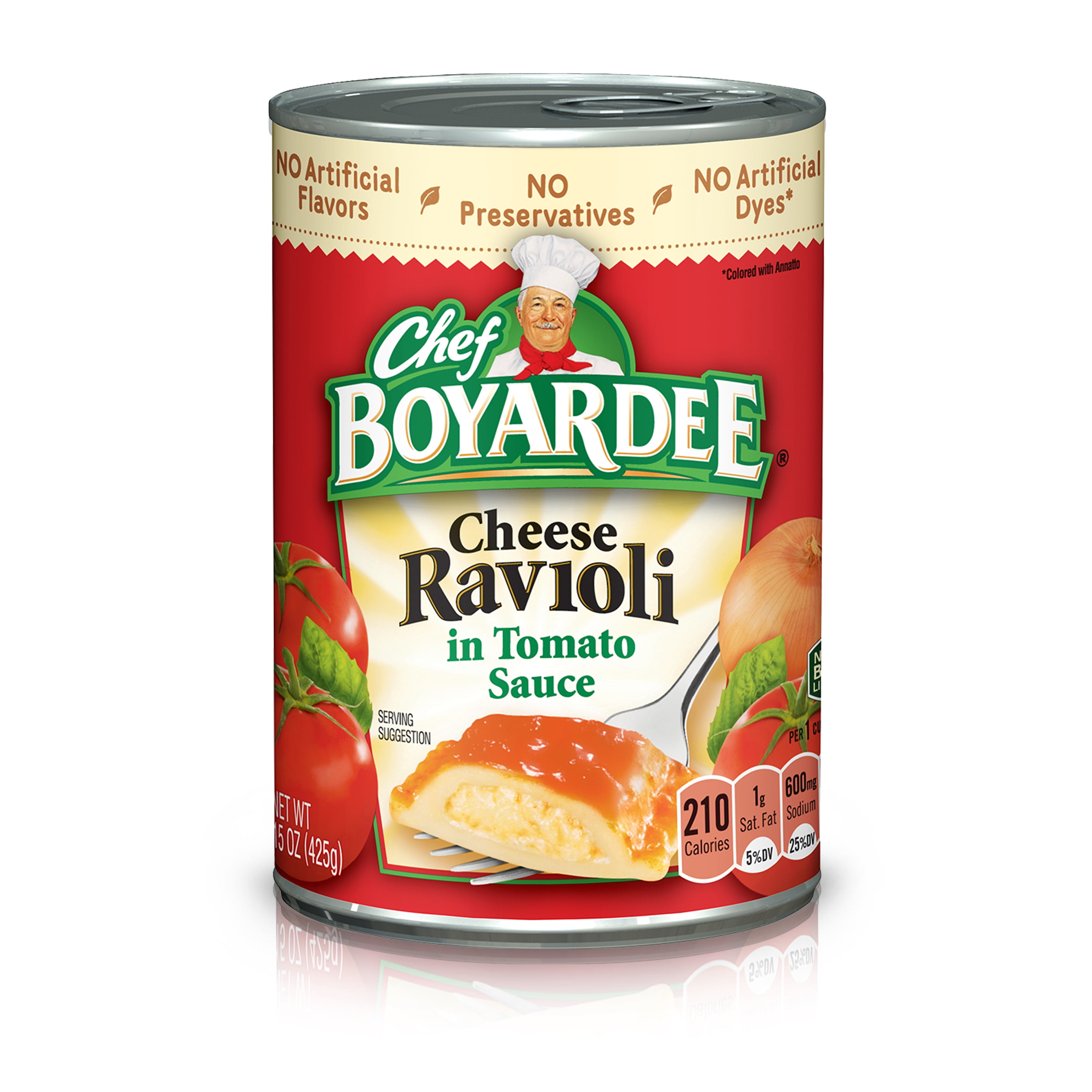 Chef Boyardee Cheese Ravioli in Tomato Sauce, Microwave Pasta, 15 oz