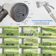 thumbnail image 4 of GFDYREE Retractable Hose Reel, 65.6 FT+6.6 FT 5/8" Garden Hose Reel with 9 Pattern Nozzle, Heavy Duty Any Length Lock Slow Return System Auto Rewind, Wall Mounted 180 Degree Pivot Swivel Bra, 4 of 7
