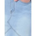 thumbnail image 5 of INSPIRE CHIC Women's Bodycon Fishtail Denim Skirt High Waisted Ruffled Knee Length Jean Skirt XL Light Blue, 5 of 6