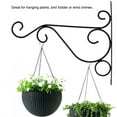 thumbnail image 1 of Gancho para macetas, 25,4 cm, para colgar plantas, colgar plantas, ganchos de pared, para exteriores, decoración de plantas, para linternas, patio, césped, jardín, estante de valla Ecomeon no, 1 of 6