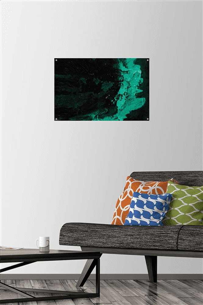 Urban - Green Splatter Wall Poster with Push Pins, 14.725" x 22.375"