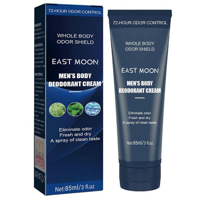 Desodorante corporal para hombres con ingredientes naturales que huele mejor en todas partes para uso en todo el cuerpo.
