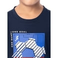 thumbnail image 5 of Athletic Works Boys Short Sleeve Graphic T-Shirt, Sizes 4-18 & Husky, 5 of 7