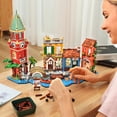 thumbnail image 5 of TERRAMUS Venice Main Street Building Kit with Light, 2155 Pcs City House Architecture Model Home Office Decor Building Blocks Kit, Creative Building Toys for Kids Age 12+, 5 of 9