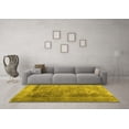 thumbnail image 3 of Ahgly Company Indoor Rectangle Abstract Yellow Contemporary Area Rugs, 8' x 12', 3 of 4