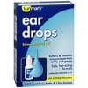 Sunmark Ear Drops Earwax Removal Aid - 0.5 oz Bottle & Ear Syringe