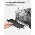 thumbnail image 5 of SONGMICS Escurreplatos de Acero Inoxidable, Escurridor de Platos, con Portavasos, para Cocina, 32.5 x 58 x 39.6 cm, Plata y Negro, 5 of 5