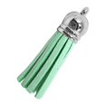 thumbnail image 2 of 28 Pieces Keychain Charms Creative Delicate Keyring Pendant Tassels Simple Handbag Decor Tassel Craft Decoration DIY Accessory Green, 2 of 9