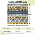 thumbnail image 2 of Boho Inspired Square Table Cover 36x36 Inch with Stretch Elastic Hem, Floral Design for Card Tables and Patio Settings, 2 of 6