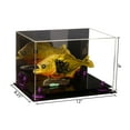 thumbnail image 2 of Versatile Acrylic Display Case - Medium Rectangle Box with Mirror and Purple Risers 12" x 8.25" x 8" (A004-PR), 2 of 2