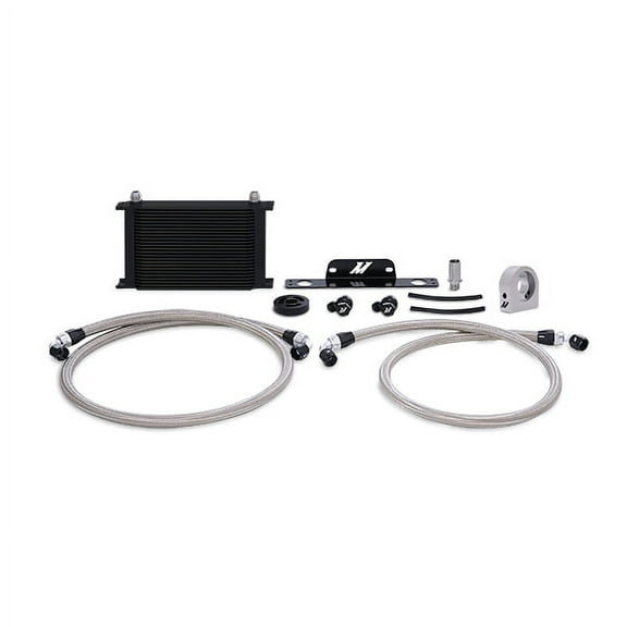 Mishimoto Oil Cooler Kit, compatible with Chevrolet Camaro SS 2010-2015 Black Non-Thermostatic