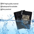 thumbnail image 2 of Juego de cartas Joyoldelf con estampado de dólar negro, impermeable, 2 unidades, 2 of 7