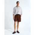 thumbnail image 2 of Free Assembly Men's Linen Blend Pleated Shorts, 7.75" Inseam Sizes 30-40, 2 of 6