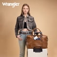 thumbnail image 3 of Wrangler Duffel Bag Large Travel Weekender Bag for Women Waterproof Carry on Overnight Bag for Gym,Trips,Weekends, Brown, 3 of 7