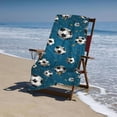 thumbnail image 4 of PHYHOO  Soccer Microfiber Sand Free Beach Towel Oversized Quick Dry Absorbent for Pool Swimming Bathroom Beach Towel 30x60in, 4 of 8