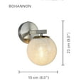 thumbnail image 2 of Xtricity Bohannon Wall Light Nickel Antique Brass Finish E26 Bulb 6'' Width, 2 of 3