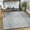 Grey/Cream, variant on Livabliss Wool Rugs for Living Room, 5x8 Athena Modern Black Area Rug, Bedroom Dining Room Home Decor Handmade Carpet (5' x 8')