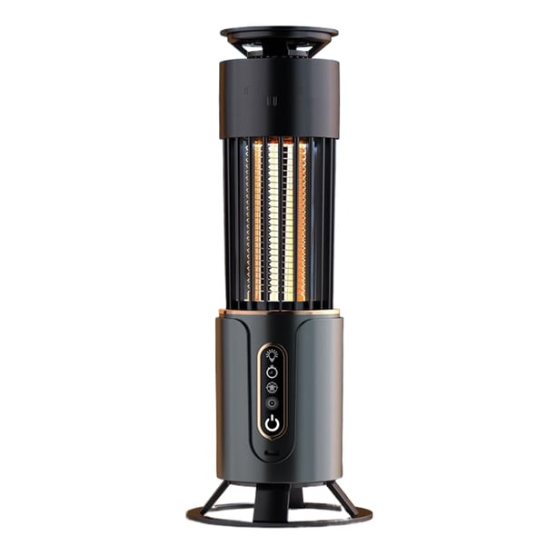 Cateissary Lámpara antimosquitos portátil de ABS con potente red eléctrica EV para interiores y exteriores Electrodomésticos gris
