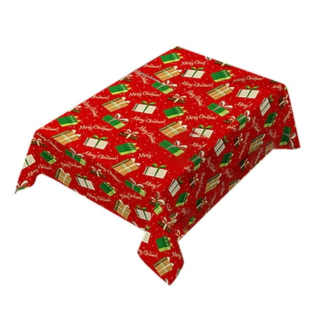 

Bibulous Tablecloth Decorated For Christmas(Gift Box) Table Cloth TANGNADE