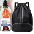 thumbnail image 3 of LJNYFDC Football Bag Gym Sports Backpack with Drawstring Large Capacity Football Adjustable Sports Backpack with Ball Compartment & Bottom Shoes, 3 of 7