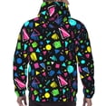 thumbnail image 7 of Fotbe Men's Hoodie with Geometric 1980s Styled Pattern - Kangaroo Pocket Pullover Hooded Sweatshirt, Perfect for Daily Wear, Travel, and Home-XX-Large, 7 of 7