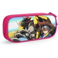 thumbnail image 1 of WarGreymon Digimon Pink Pencil Case, 1 of 4