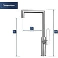thumbnail image 4 of Karran Usa KKF370MB Sherman 1.8 GPM Single Hole Kitchen Faucet - Black, 4 of 6