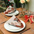 thumbnail image 3 of Napkin Satin Napkin 20*20 Inchx4 Kitchen Towel Dinner Plate Towel Decorative Towel Napkin Tea Towel Suitable For Kitchen Table Warm Christmas Snow Man, 3 of 8